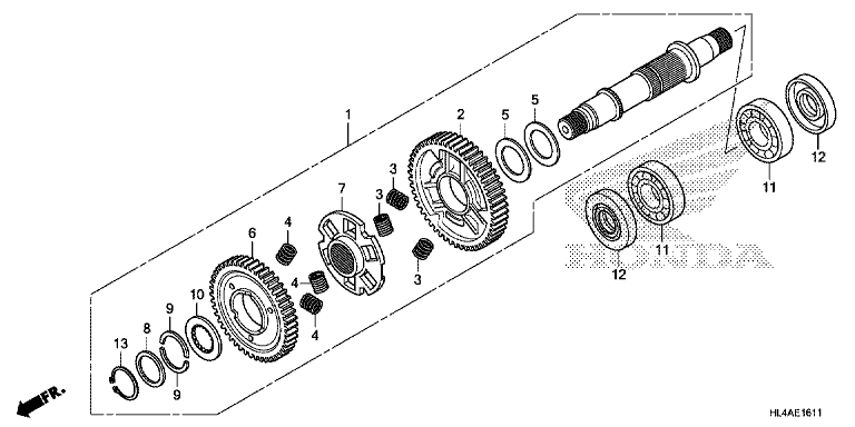 FINAL DRIVEN SHAFT