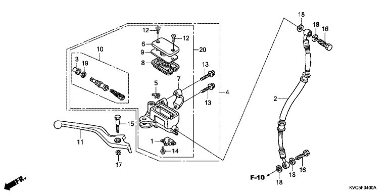 FRONT BRAKE MASTER CYLINDER