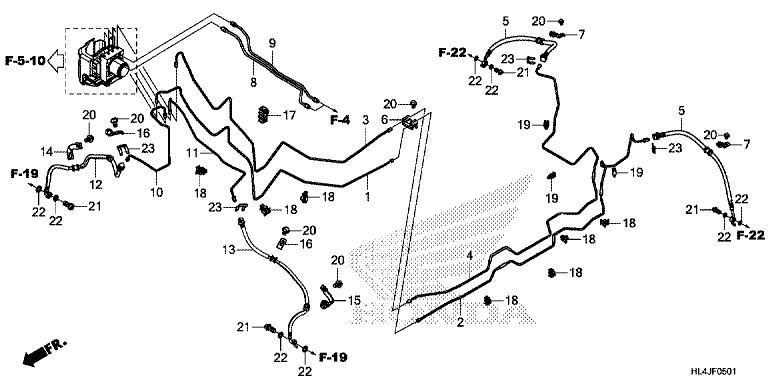 BRAKE PIPE (SXS1000M3L/M5L)