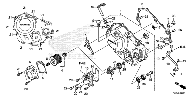 RIGHT CRANKCASE COVER