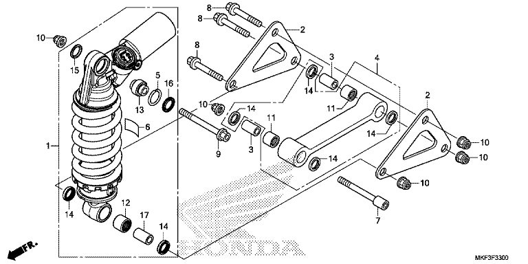 REAR CUSHION (CBR1000RR/RA)