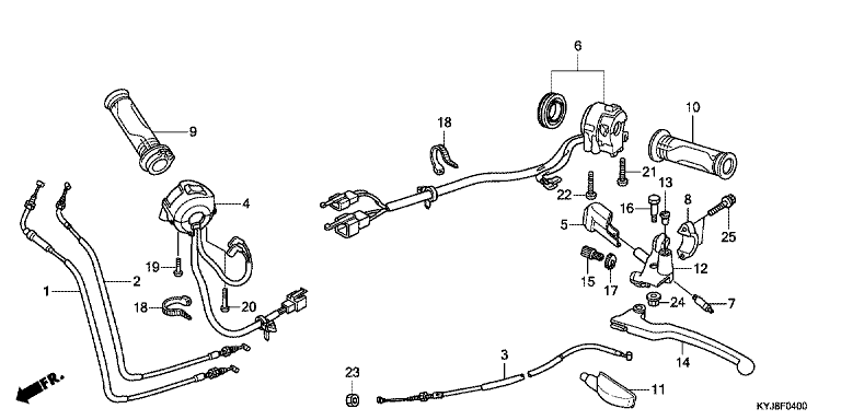 HANDLE LEVER/SWITCH/CABLE