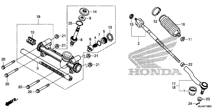 STEERING GEAR BOX/TIE ROD