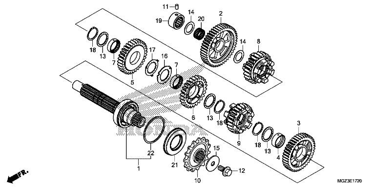 TRANSMISSION COUNTER SHAFT