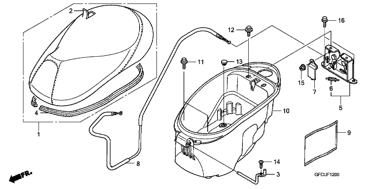 SEAT/LUGGAGE BOX