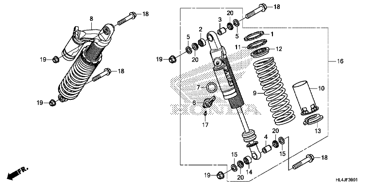 REAR CUSHION (SXS1000M3L/M5L)