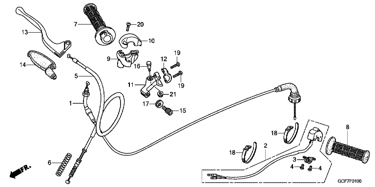 HANDLE LEVER/SWITCH/CABLE