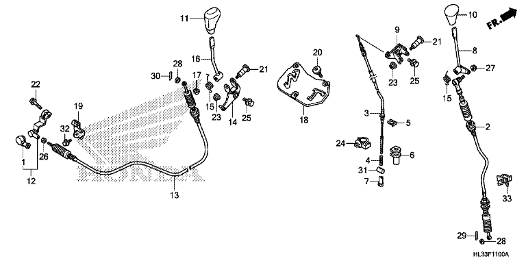 SHIFT LEVER/SELECT LEVER