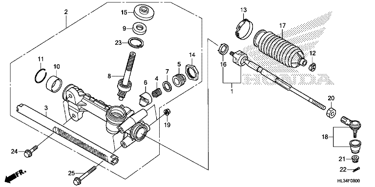 STEERING GEAR BOX/TIE ROD