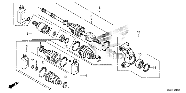 REAR KNUCKLE/REAR DRIVESHAFT