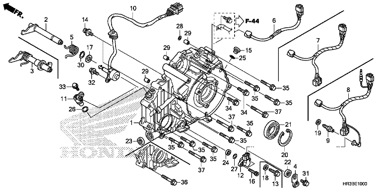 REAR CRANKCASE COVER