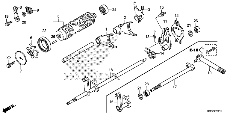 GEARSHIFT FORK (TRX420FE1/FM1/FM2/TE1/TM1)