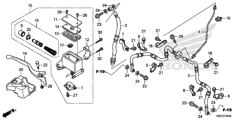 FRONT BRAKE MASTER CYLINDER