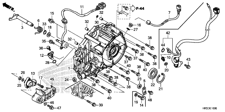 REAR CRANKCASE COVER