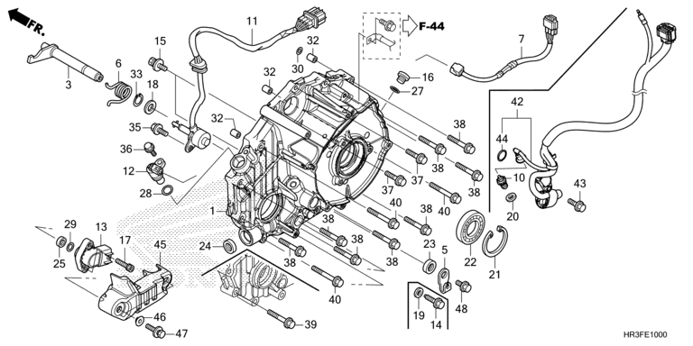 REAR CRANKCASE COVER