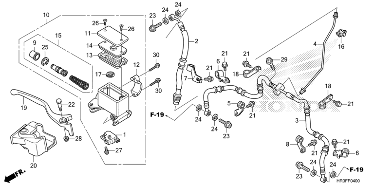 FRONT BRAKE MASTER CYLINDER