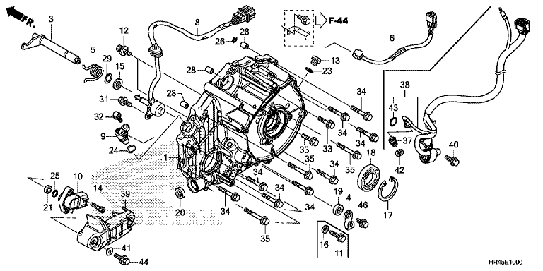 REAR CRANKCASE COVER