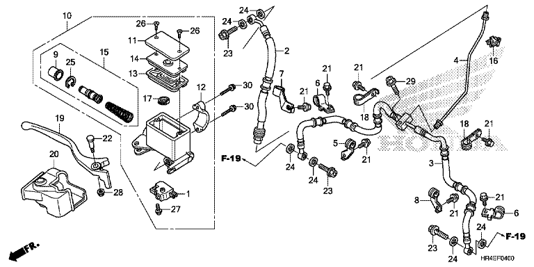 FRONT BRAKE MASTER CYLINDER