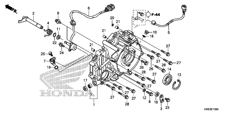 REAR CRANKCASE COVER