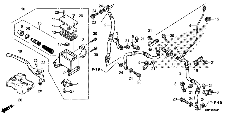 FRONT BRAKE MASTER CYLINDER