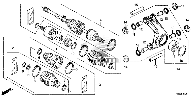 REAR KNUCKLE/REAR DRIVESHAFT