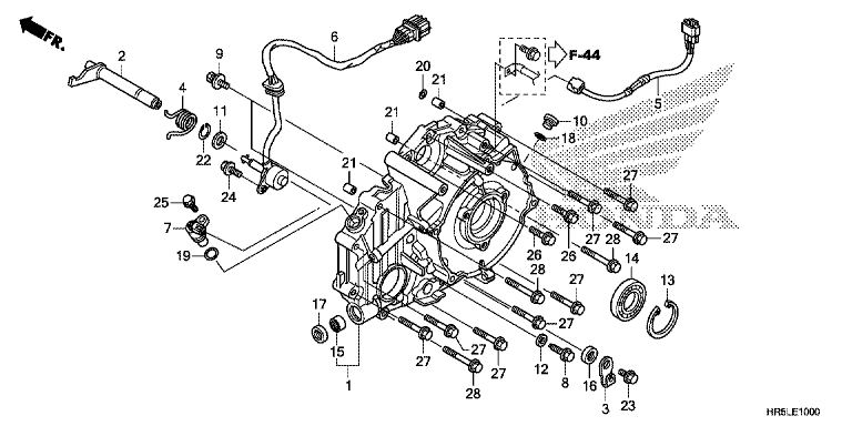 REAR CRANKCASE COVER