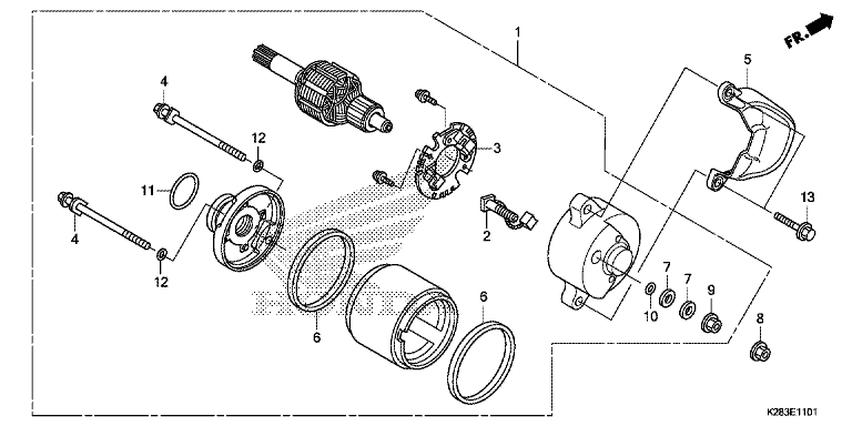 STARTER MOTOR (CRF125F/FB K)