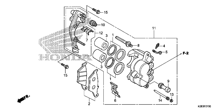 FRONT BRAKE CALIPER