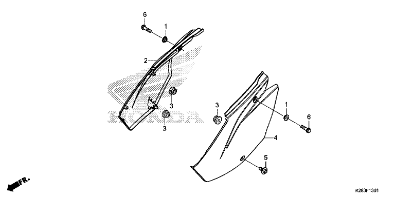 SIDE COVER (CRF125F/FB K)