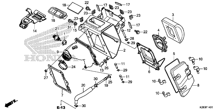 AIR CLEANER (CRF125F/FB K)