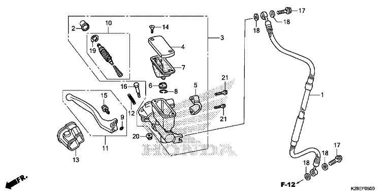 FRONT BRAKE MASTER CYLINDER