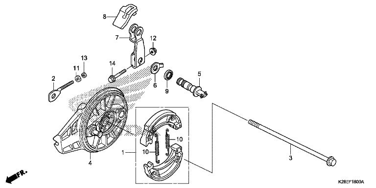 REAR BRAKE PANEL