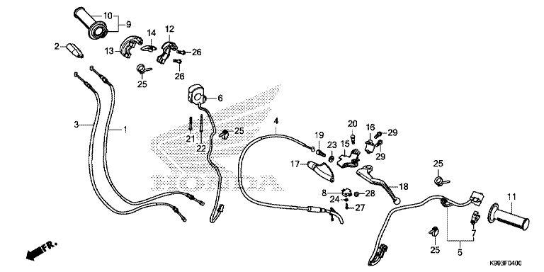 HANDLE LEVER/SWITCH/CABLE