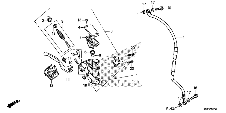 FRONT BRAKE MASTER CYLINDER