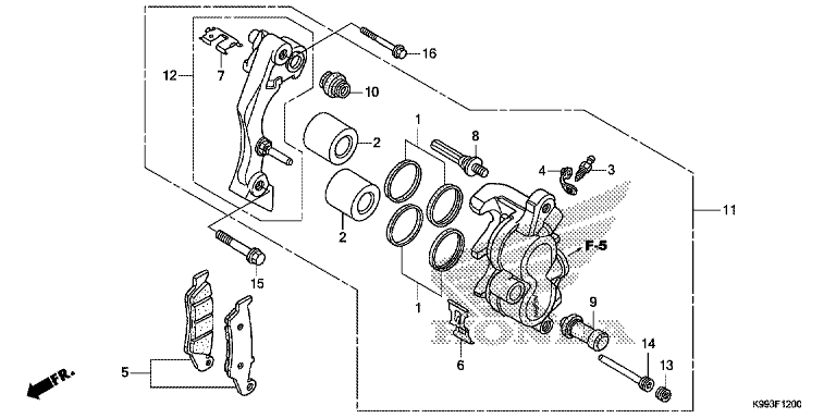 FRONT BRAKE CALIPER