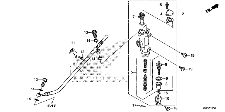 REAR BRAKE MASTER CYLINDER