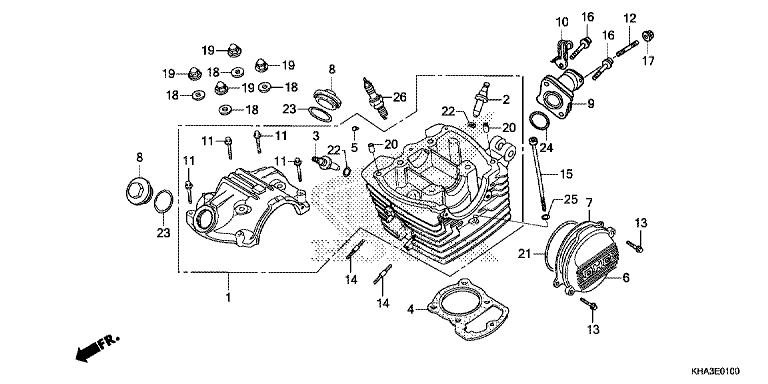 CYLINDER HEAD COVER/CYLINDER HEAD