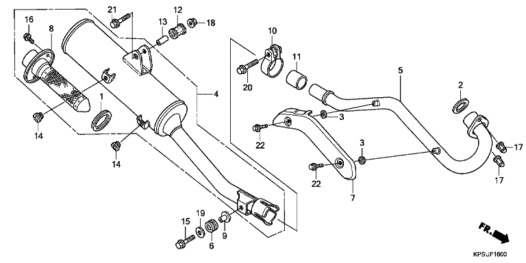 EXHAUST MUFFLER