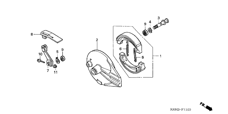 REAR BRAKE PANEL