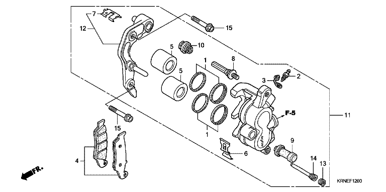 FRONT BRAKE CALIPER