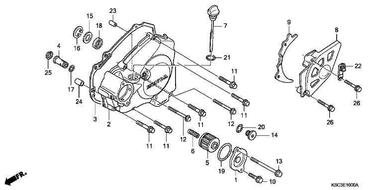 L. CRANKCASE COVER