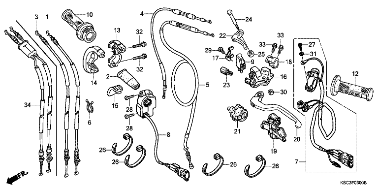 HANDLE LEVER/SWITCH/CABLE