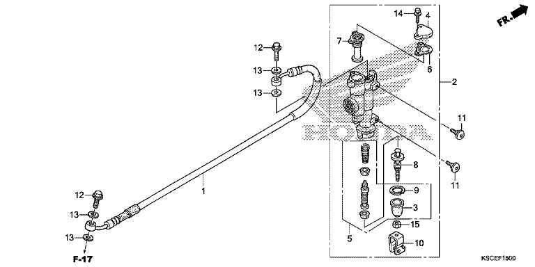 REAR BRAKE MASTER CYLINDER