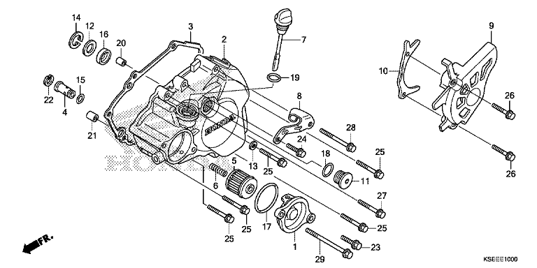 LEFT CRANKCASE COVER