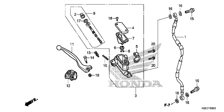 FRONT BRAKE MASTER CYLINDER