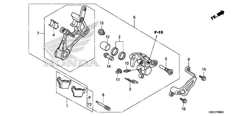 REAR BRAKE CALIPER