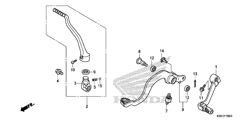 PEDAL/KICK STARTER ARM