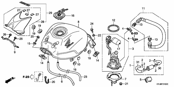 Parts for CBR250R 2011 - Honda Parts