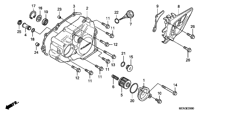 L. CRANKCASE COVER