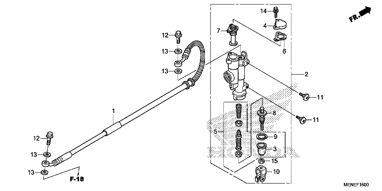 REAR BRAKE MASTER CYLINDER